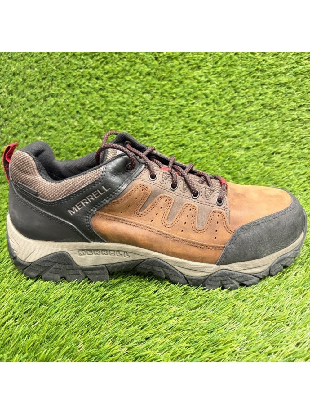 Merrell Windoc Mens Size 13 Brown Black Waterproof Steel Toe Safety Work Shoes